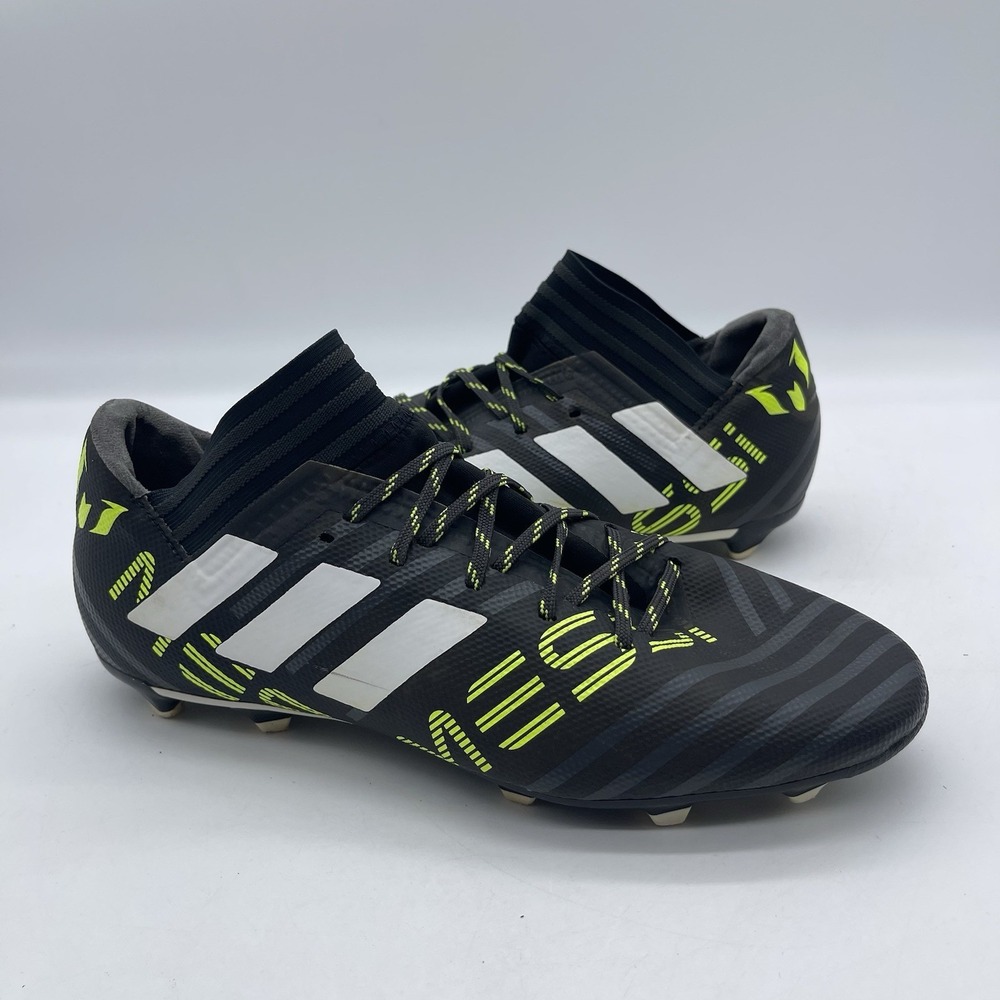 Adidas BY2413 Nemeziz Messi 17.3 FG Men's Size 8 Soccer Cleats Black Neon Green